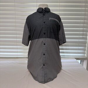 Ecko Unlimited Black and Gray Casual Shirt